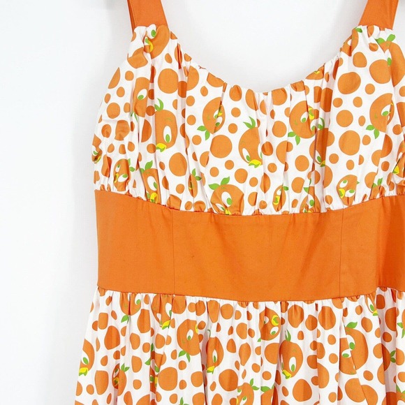Disney Parks The Dress Shop The Bird Dress Orange Size XXL Sun Dress Midi Flare - Picture 3 of 6